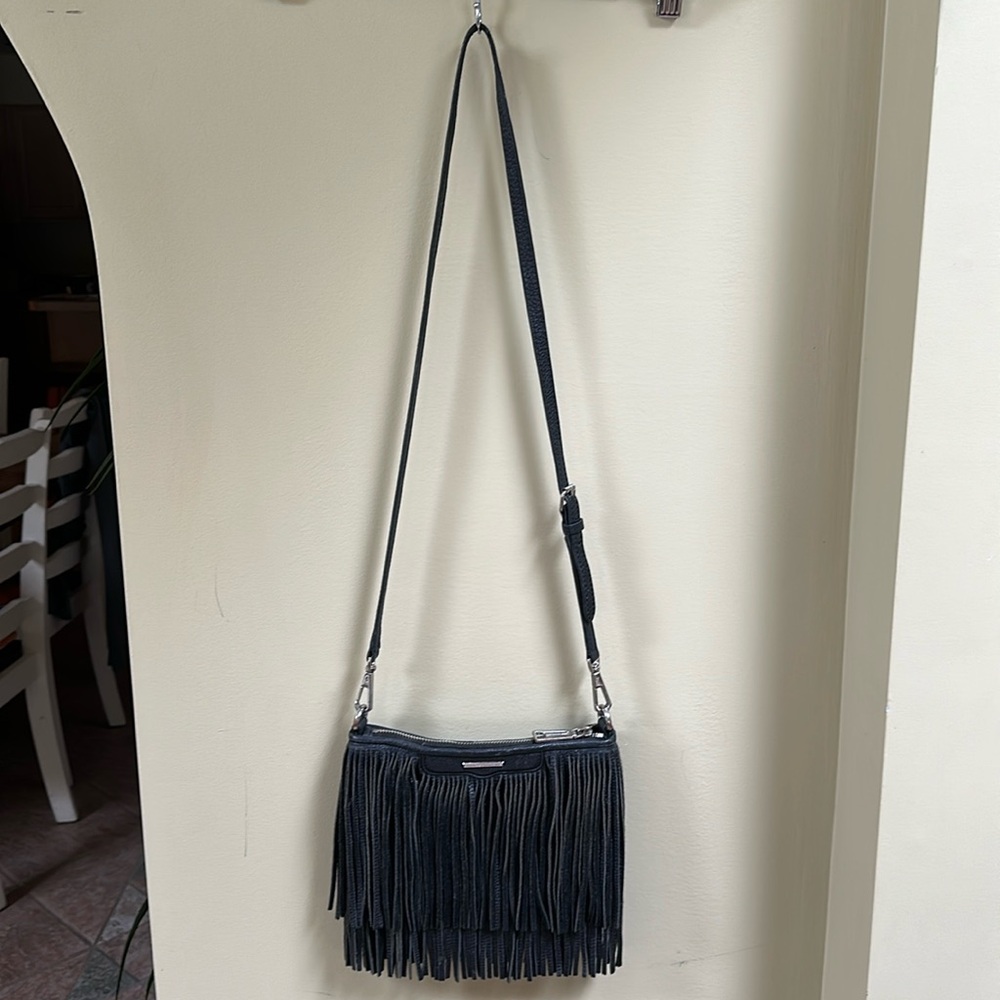 Rebecca Minkoff Black Fringe Purse